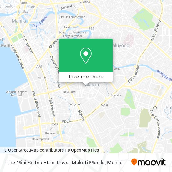 The Mini Suites Eton Tower Makati Manila map