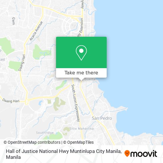 Hall of Justice National Hwy Muntinlupa City Manila map