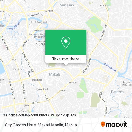 City Garden Hotel Makati Manila map