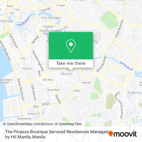 The Picasso Boutique Serviced Residences Managed by HII Manila map