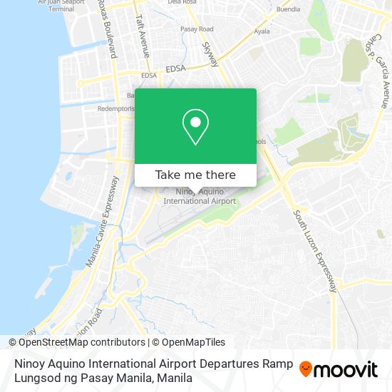 Ninoy Aquino International Airport Departures Ramp Lungsod ng Pasay Manila map