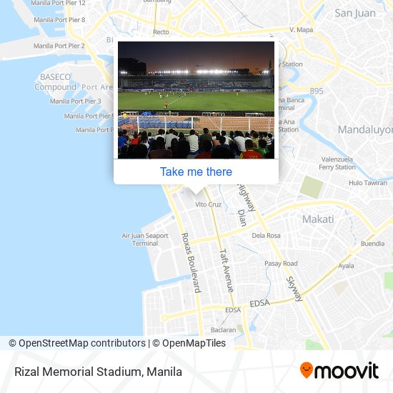 Rizal Memorial Stadium map
