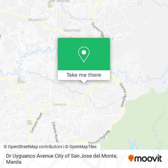 Dr Uyguanco Avenue City of San Jose del Monte map