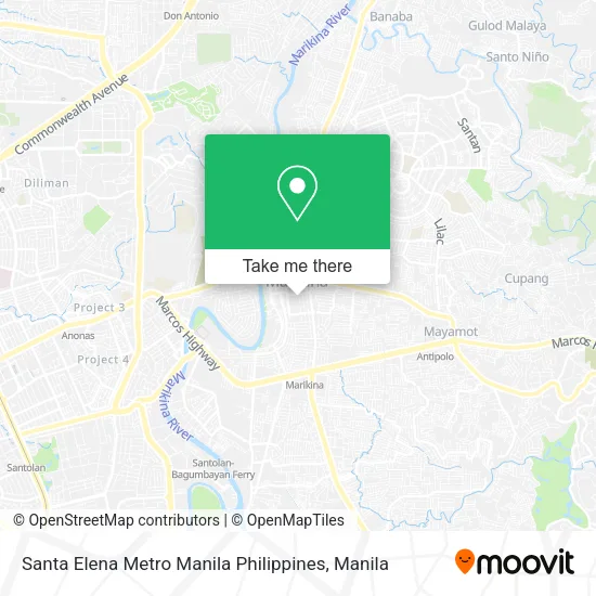 Santa Elena Metro Manila Philippines map