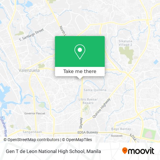 Gen T de Leon National High School map