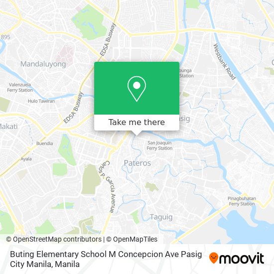 Buting Elementary School M Concepcion Ave Pasig City Manila map