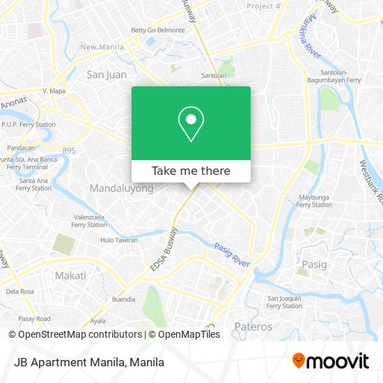 JB Apartment Manila map