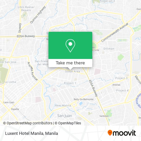 Luxent Hotel Manila map