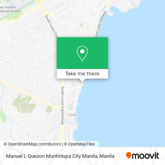 Manuel L Quezon Muntinlupa City Manila map