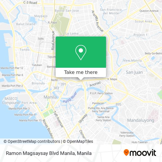 Ramon Magsaysay Blvd Manila map