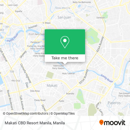 Makati CBD Resort Manila map