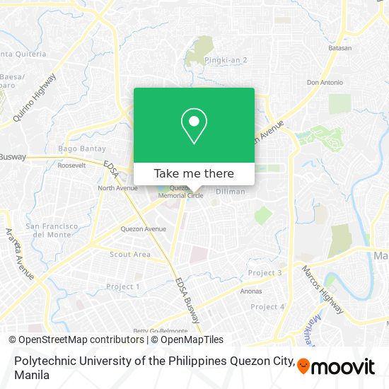 Polytechnic University of the Philippines Quezon City map