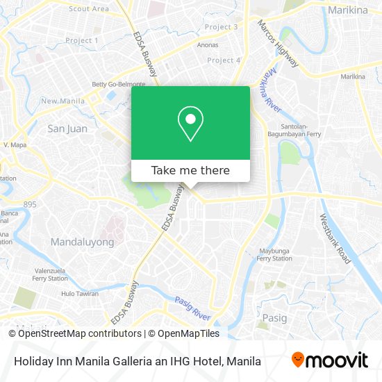 Holiday Inn Manila Galleria an IHG Hotel map