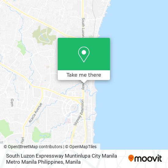 South Luzon Expressway Muntinlupa City Manila Metro Manila Philippines map