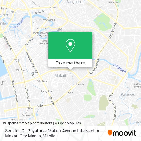 Senator Gil Puyat Ave Makati Avenue Intersection Makati City Manila map