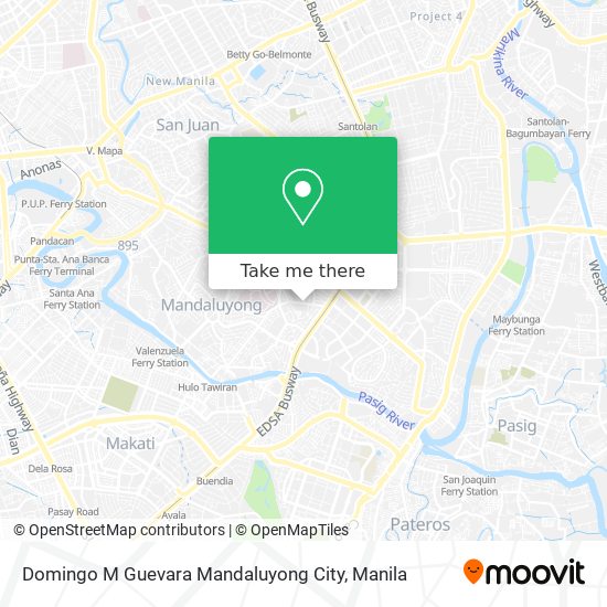 Domingo M Guevara Mandaluyong City map