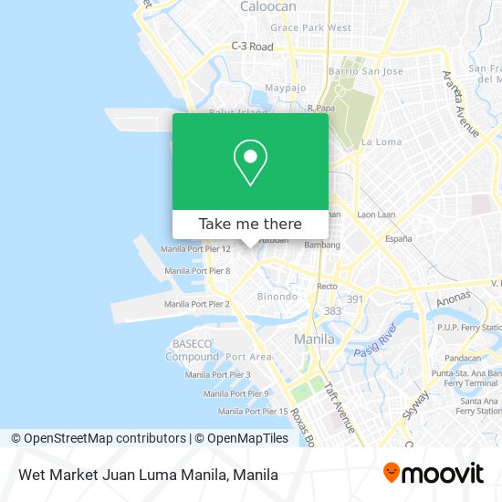 Wet Market Juan Luma Manila map