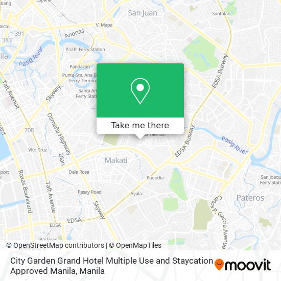 City Garden Grand Hotel Multiple Use and Staycation Approved Manila map