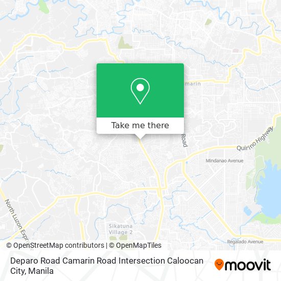 Deparo Road Camarin Road Intersection Caloocan City map