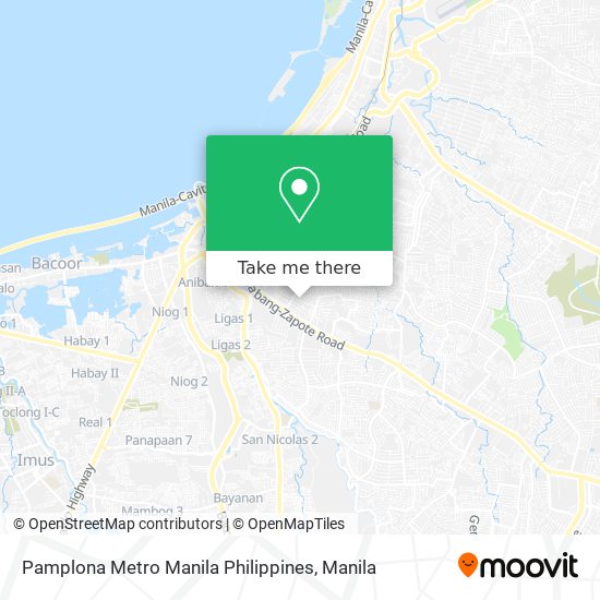 Pamplona Metro Manila Philippines map