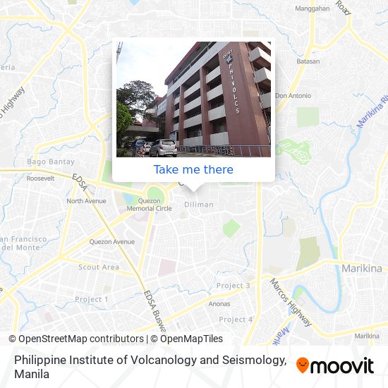 Philippine Institute of Volcanology and Seismology map