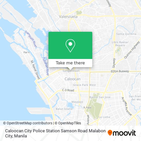 Caloocan City Police Station Samson Road Malabon City map