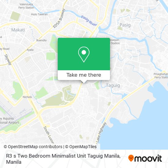 R3 s Two Bedroom Minimalist Unit Taguig Manila map