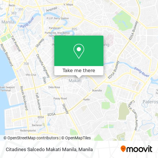 Citadines Salcedo Makati Manila map