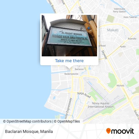 Baclaran Mosque map