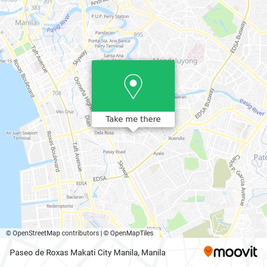 Paseo de Roxas Makati City Manila map