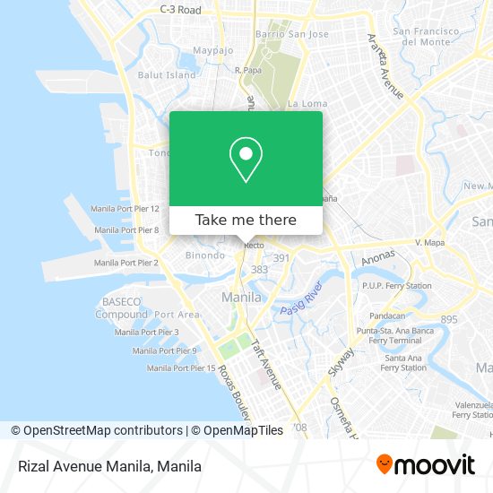 Rizal Avenue Manila map