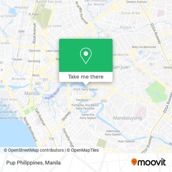 Pup Philippines map