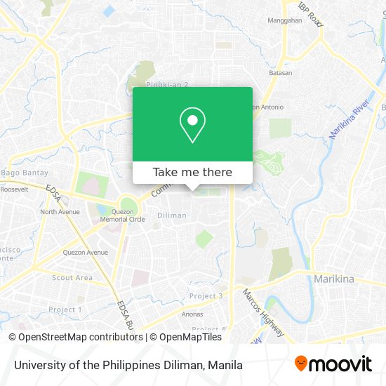 University of the Philippines Diliman map