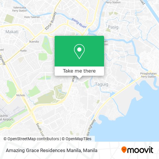 Amazing Grace Residences Manila map