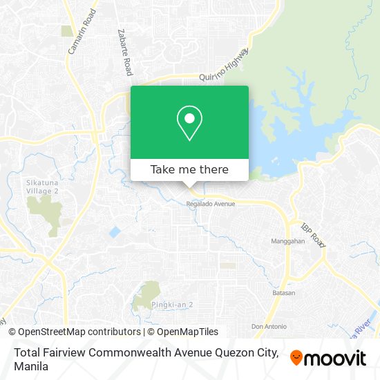 Total Fairview Commonwealth Avenue Quezon City map