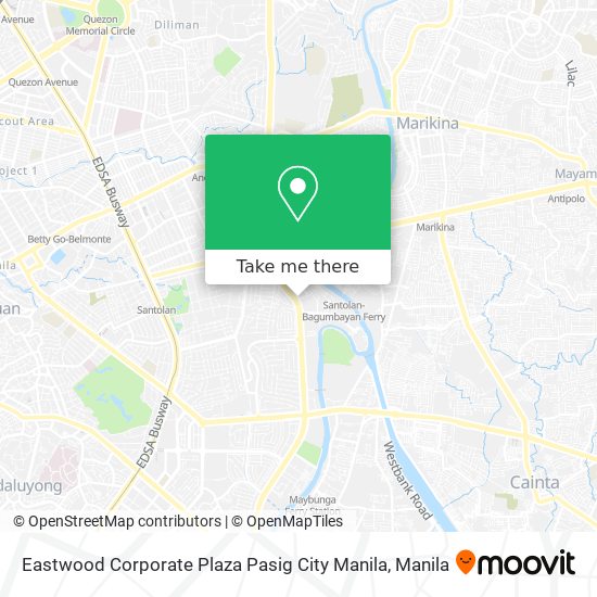 Eastwood Corporate Plaza Pasig City Manila map