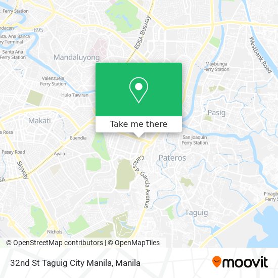 32nd St Taguig City Manila map