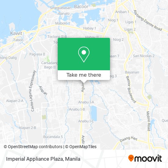 Imperial Appliance Plaza map