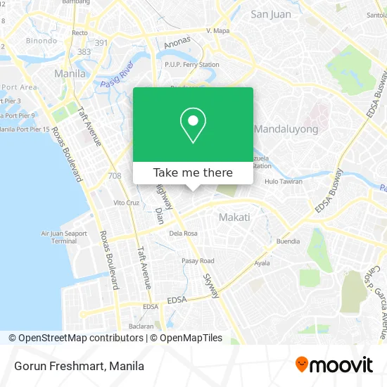 Gorun Freshmart map