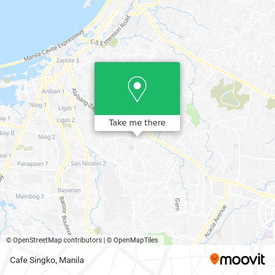 Cafe Singko map