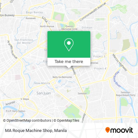 MA Roque Machine Shop map
