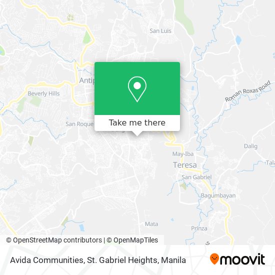 Avida Communities, St. Gabriel Heights map