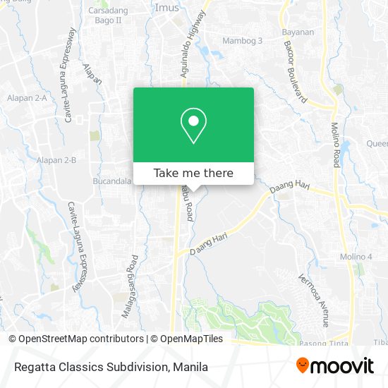 Regatta Classics Subdivision map
