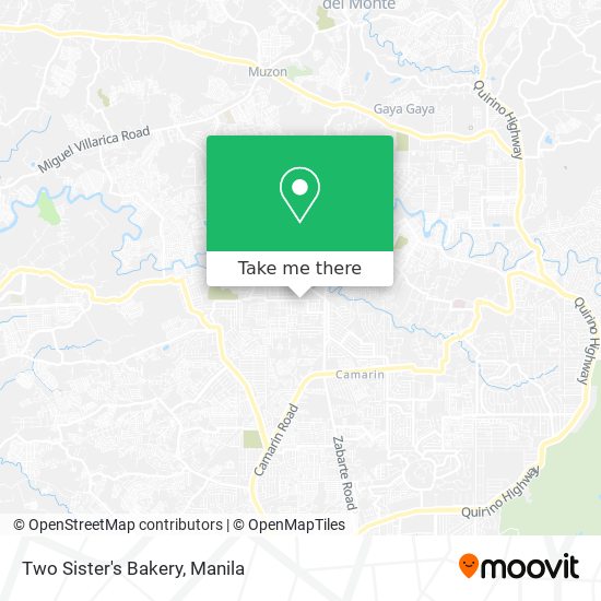 Two Sister's Bakery map