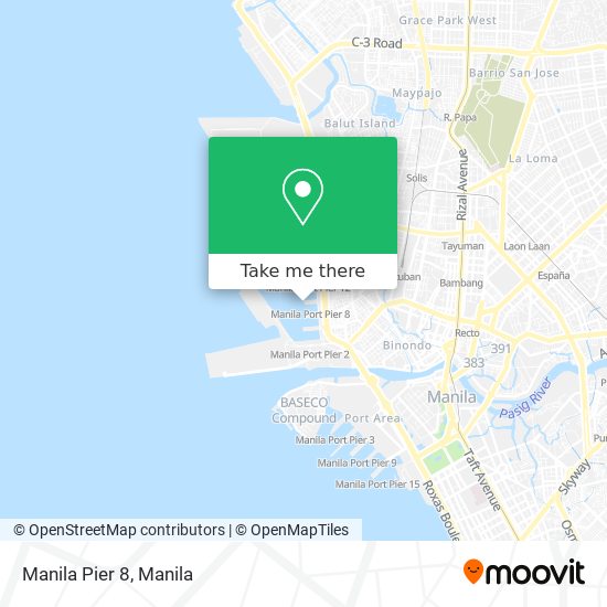 Manila Pier 8 map