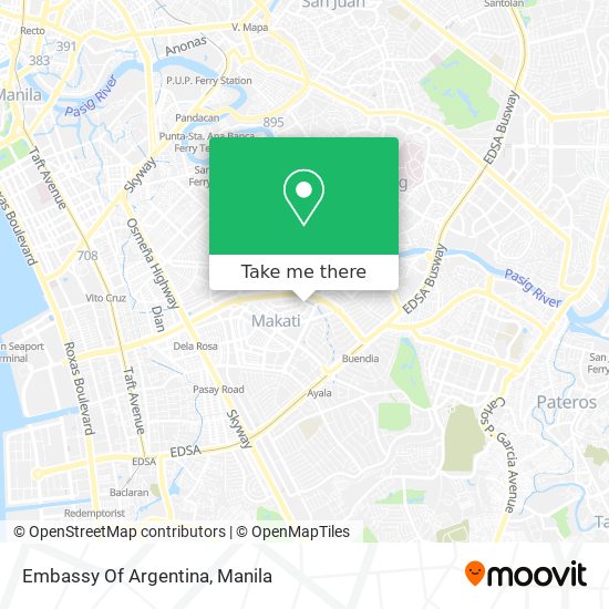 Embassy Of Argentina map