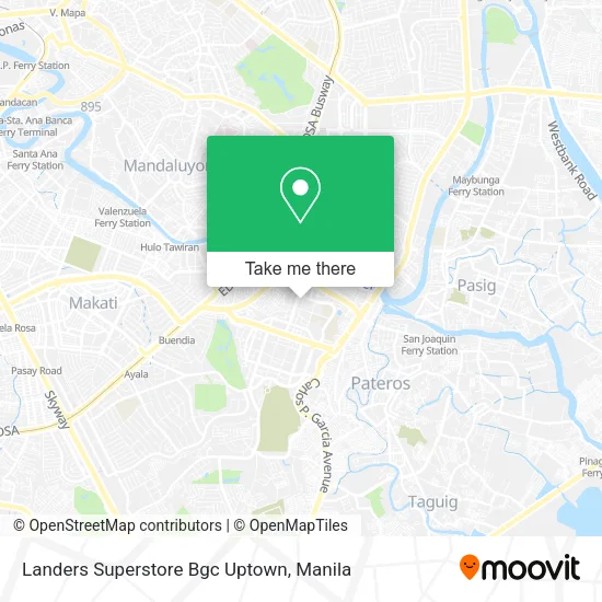 Landers Superstore Bgc Uptown map