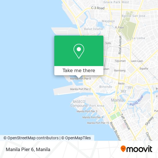Manila Pier 6 map