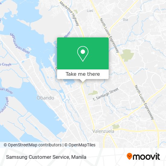Samsung Customer Service map