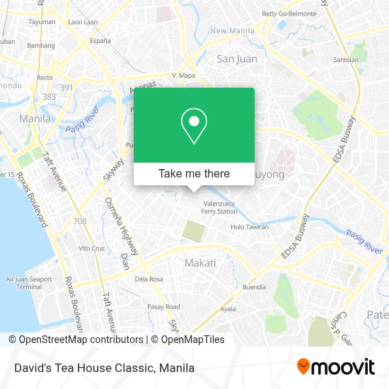 David's Tea House Classic map